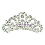 Krone Strass Haarkrone silber 8558 Krone Strass Haarkrone silber 8558